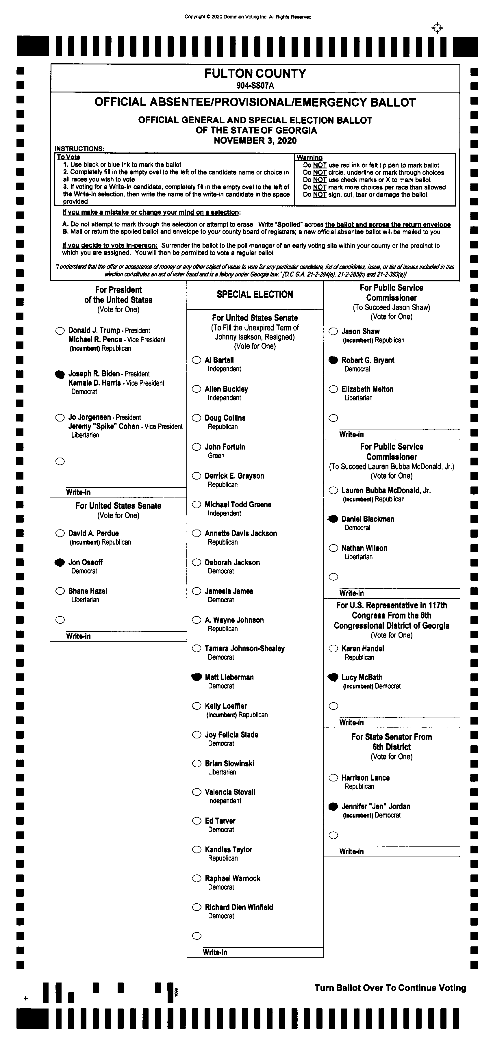 Doubled Ballot